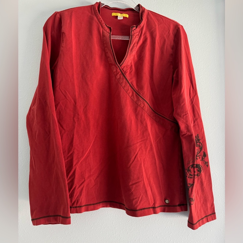 Lole Women’s long sleeve v neck shirt size XL